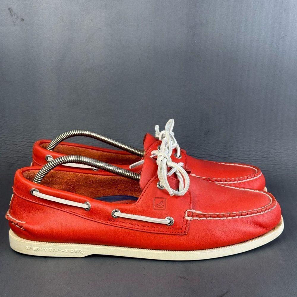 Sperry Top-Sider red leather boat shoes men’s size 11.5